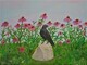 Crow with Cone Flowers